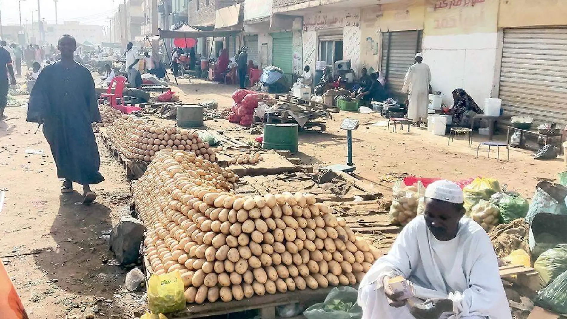 Mercado en Sudán